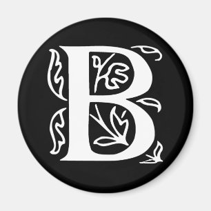 Utsmyckat brev B Magnet