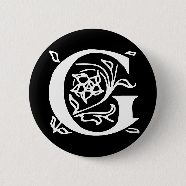 Utsmyckat brevG Knapp (Framsida)