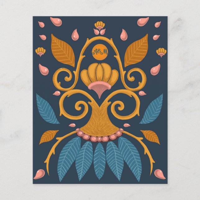 Utsmyckat mönster Medeltida stil personlig (Framsida)