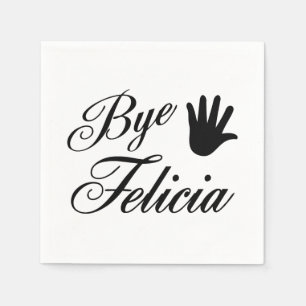 Utsmyckat räcker vinka för ByeFelicia Pappersservett