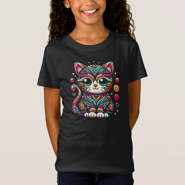 Utsmyckning av Cute Cat-älskare T Shirt (Framsida)