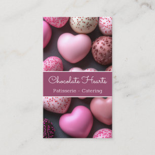 Utsökt chokladhjärtan, bakgrundsserie visitkort