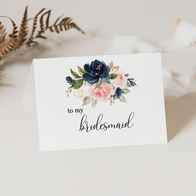 Utsökt Höstblomma Brudtackkort Tack Kort (Skapare uppladdad)