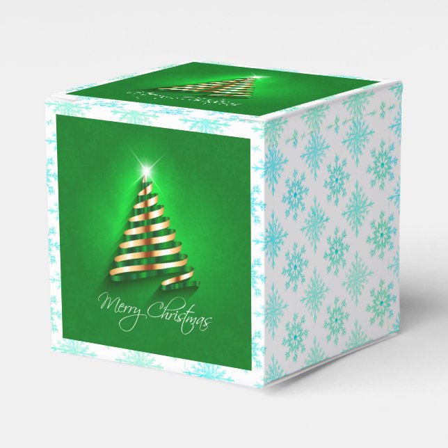 Utsökt julklassisk presentbox presentaskar (Framsidan Sidan)