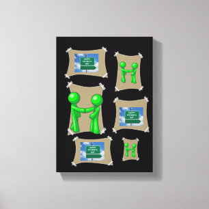 Utsökt Kanvastryck Fars dag Canvas