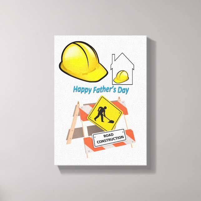 Utsökt Kanvastryck Fars dag Canvas (Framsida)
