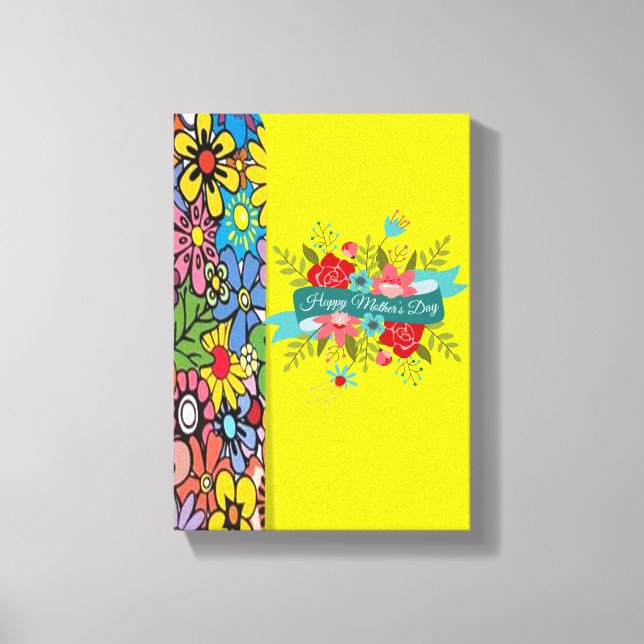 Utsökt Kanvastryck Mors dag Canvas (Framsida)