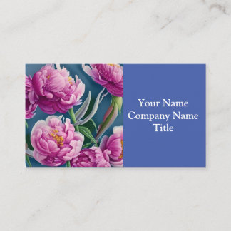 Utsökt Land Garden Peonies Visitkort
