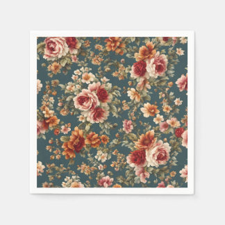 Utsökt Romantic Ro och vackra blommor Pappersservett
