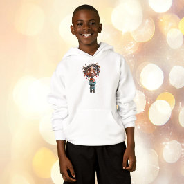 Utsökt Tonåring jul Elf Boy's Hoodie T Shirt