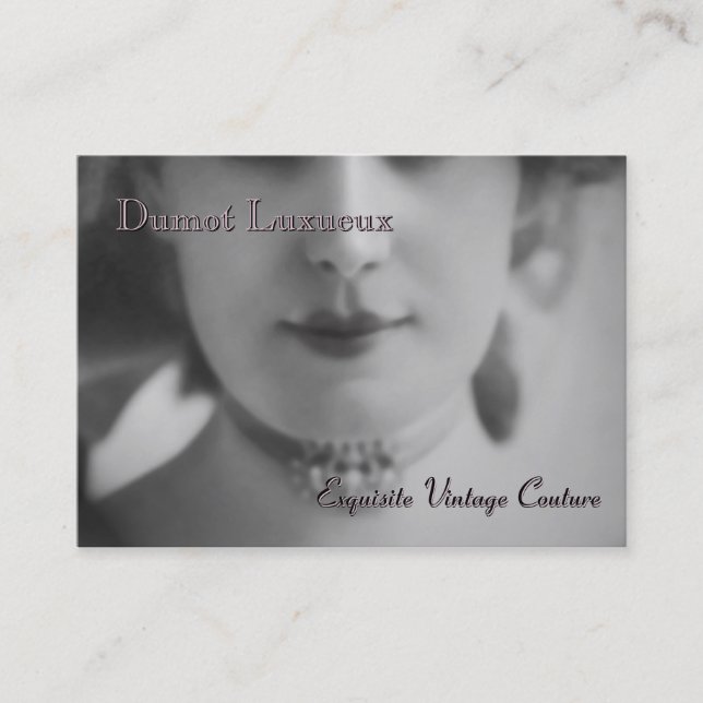 Utsökt vintage visitkort (Framsida)