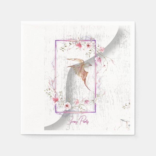 Utsökta pappra servetter från party (Framsidan)