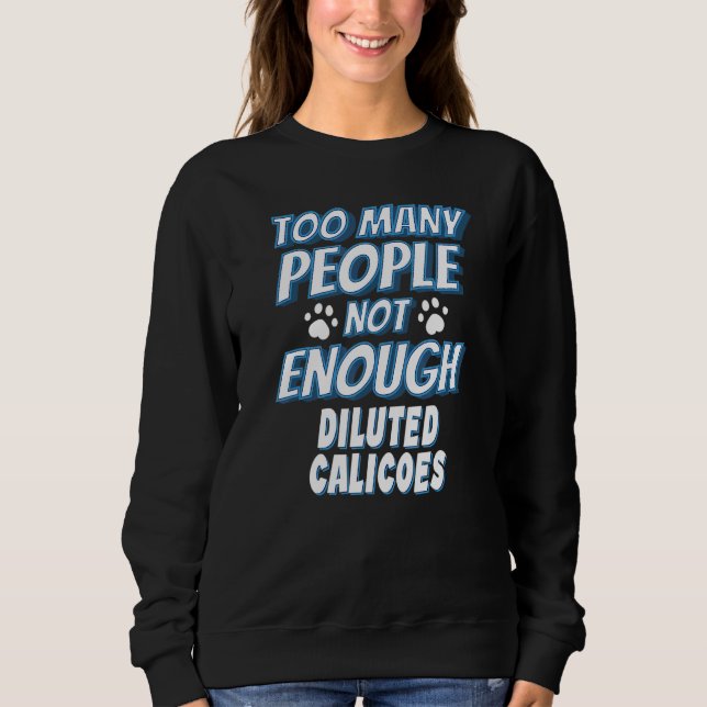 Utspädd Calico Cat Say Introvert T Shirt (Framsida)