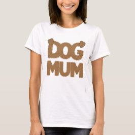 Utspädd "hund"-fras med hund tecknad t shirt