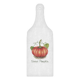 Utspädd pumpa med vindruvor i vattenfärg