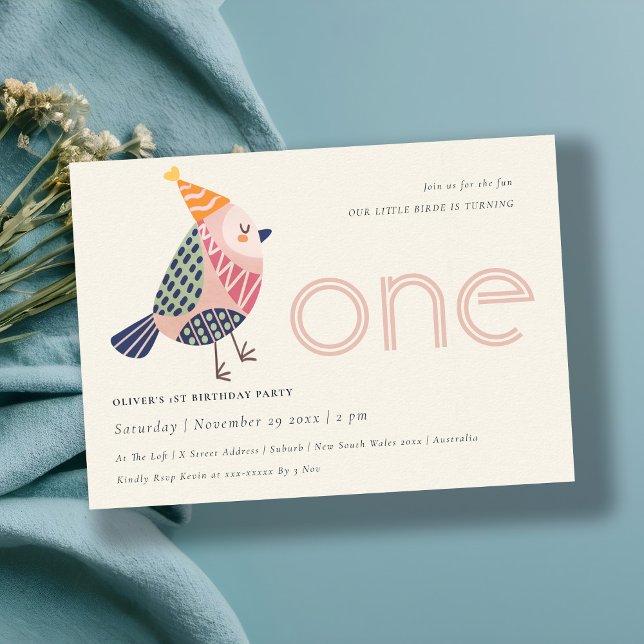 Utspädd  Rosa födelse vid någon ålder vid födelsed Inbjudningar (Skapare uppladdad)