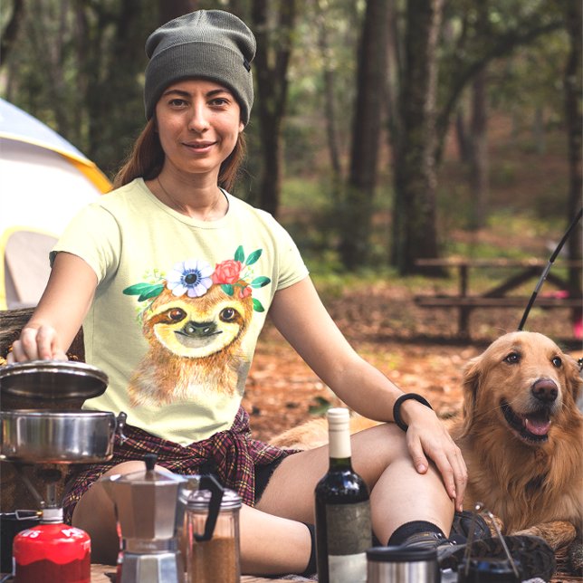 Utspädd vattenfärgslock med utandning av blommor t shirt (Skapare uppladdad)