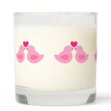 Utspädda Rosa fåglar och rött hjärta