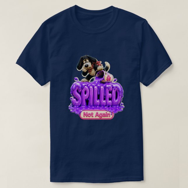 Utspilld Inte Igen Roligt Sarktiskt T Shirt (Design framsida)