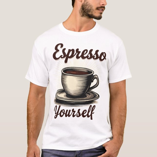Utspresso dig själv t shirt (Framsida)