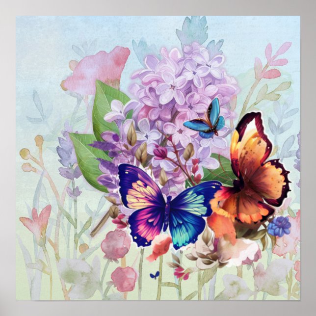 Utspridda blommor poster (Framsidan)