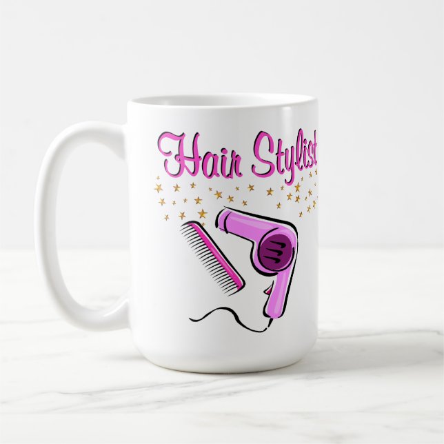 UTSTÅENDE HÅRDSTYLIST OCH BEAUTICIAN KAFFEMUGG (Vänster)