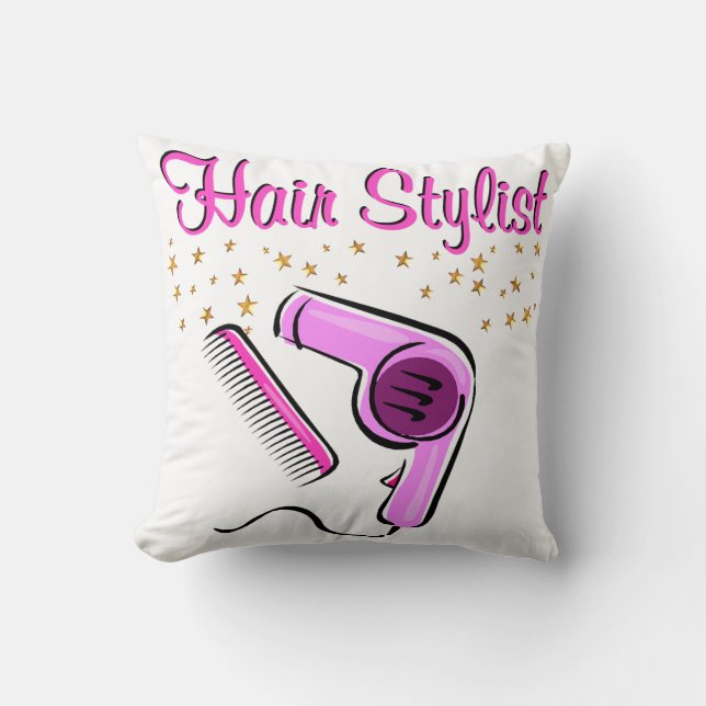 UTSTÅENDE HÅRDSTYLIST OCH BEAUTICIAN KUDDE (Framsida)