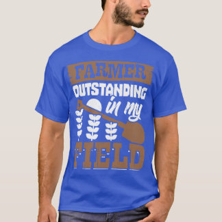 Utstående jordbrukare i min företagsgåva från jord t shirt