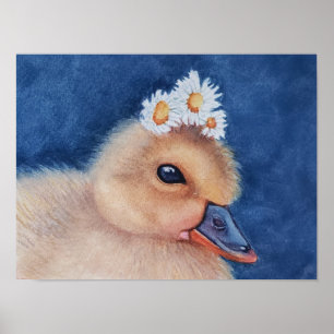 Utstående sötad Baby Duckling Poster
