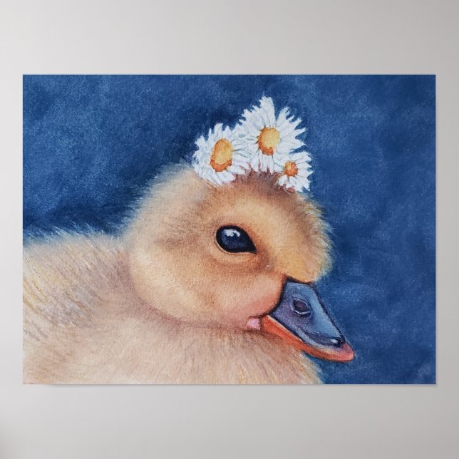 Utstående sötad Baby Duckling Poster (Framsidan)