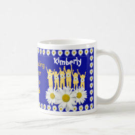 Utstående student - daisyblommugg kaffemugg