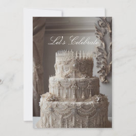 UTSTÄLLD ANTIK UTSMYCKNING ÅRSDAG INBJUDNINGAR