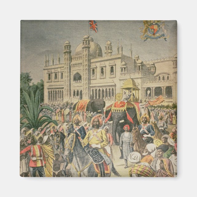 Utställning 1900: Anglo-Indian Pavilion Magnet (Framsidan)