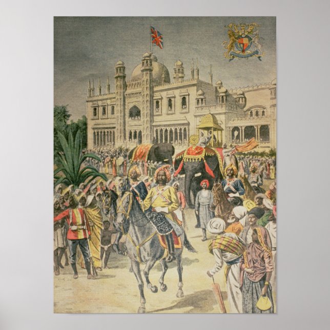 Utställning 1900: Anglo-Indian Pavilion Poster (Framsidan)