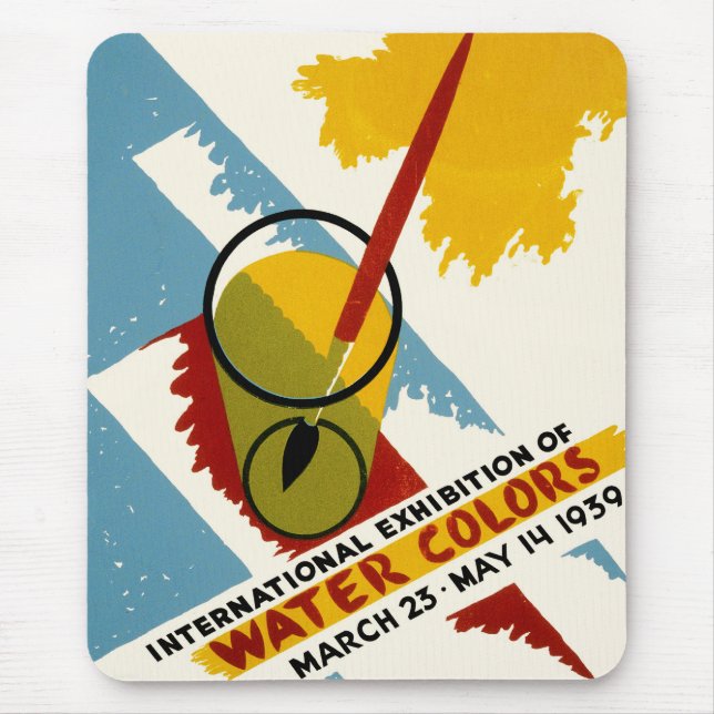 Utställning av internationell Vatten Färg Musmatta (Framsidan)