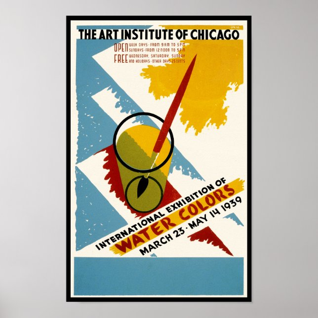 Utställning av internationell Vatten Färg Poster (Framsidan)