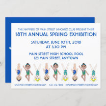 Utställning av synkroniserad swimming Simma Team B