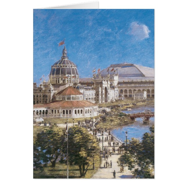 Utställning av Theodore Robinson i Colombia Hälsningskort (Framsidan)