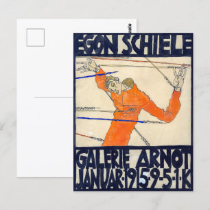 Utställning på Arnot Gallery   Egon Schiele   Vykort