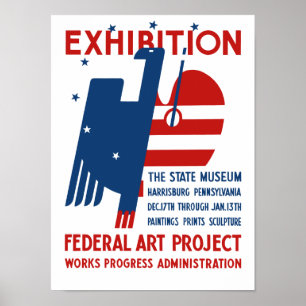 Utställning - Statens museum Harrisburg PA Poster