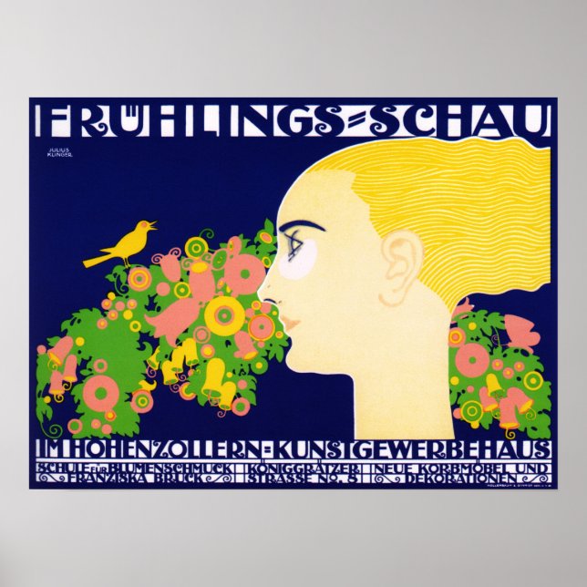 Utställning till utställningen "konst & hantverk"  poster (Framsidan)