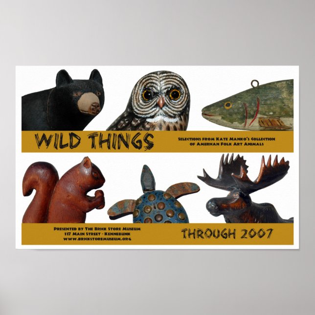 Utställningen vild Sak poster (Framsidan)