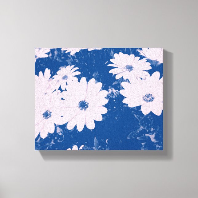 utsträckt canvastryck med vacker blomsterbild (Framsida)