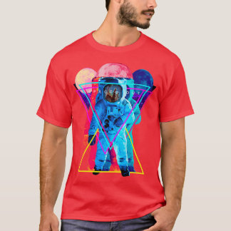 Utsträckt riklig astronaut Rymden Art T Shirt