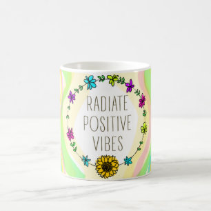Utstråla realitetvibesen kaffemugg