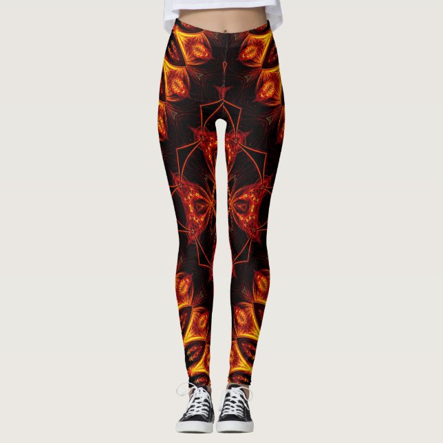 Utstrålande kors leggings (Framsida)