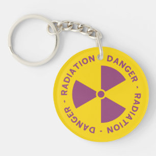 Utstrålning som varnar Keychain