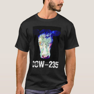 Utstrålning täckt glödande kohuvud tee shirt