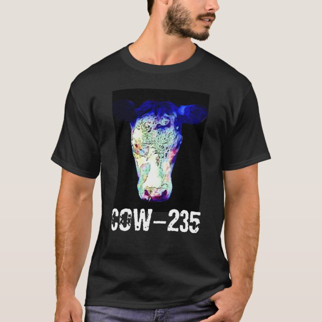 Utstrålning täckt glödande kohuvud tee shirt (Framsida)