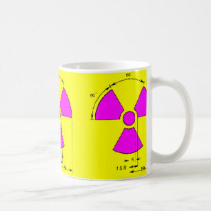 utstrålning undertecknar kaffemugg